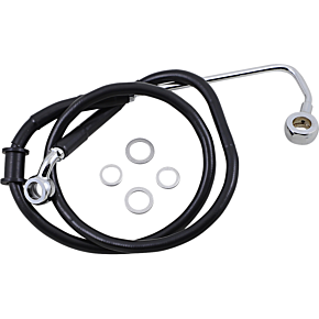 Brake Line - +2" - Black - '15-'17 Softail 1741-5783
