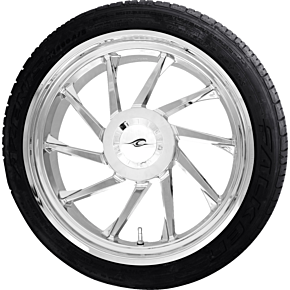 Hurricane 3D Rear Left Wheel (18"/Chrome)/Falken Tire (215/45ZR18) PKG-HURL-187T-CH