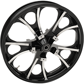 Coastal Moto Front Wheel - Largo 3D - Dual Disc/ABS - Black Cut - 21"x3.50" 3D-LGO213BCABST