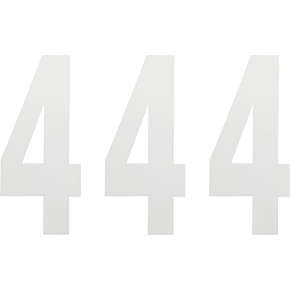 FX Number 4 - White - 8" 02-4484