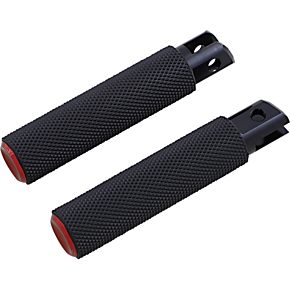 Knurled Foot Pegs - Red - FX/FL '18-'25 07-954