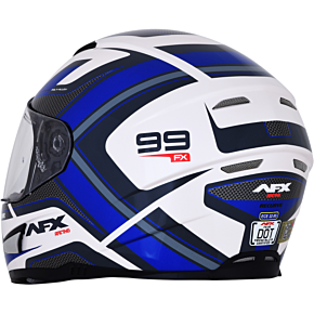 FX-99 Helmet - Recurve - Pearl White/Blue - Small 0101-11121
