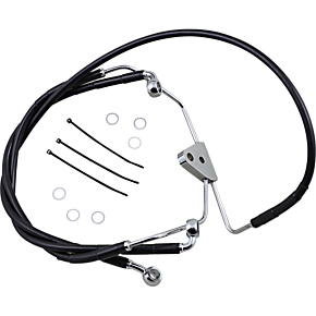 Brake Line - Front - Black - +6" 1741-2511