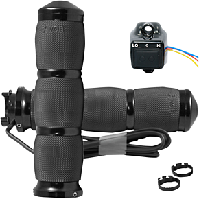 Grips - Heated - Air Cushion - Metric - Black MT-AIR-90-AN-HT