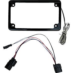 License Plate Frame - LED - w/ Tag Light - Black - SXS CD-LPF-TA