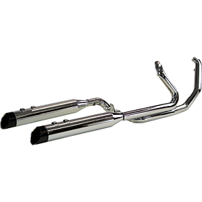 Khrome Werks 2:2 Exhaust with 4.5" Muffler - Chrome - FL 200435