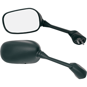 Parts Unlimited Mirror - Black - Left