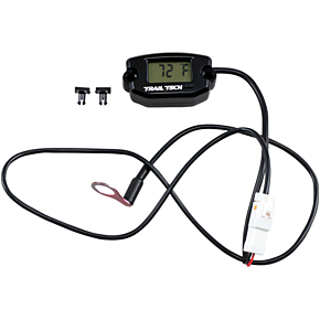 Trail Tech Universal Temperature Meter - Surface Mount - Black - 10 mm 742-ET1
