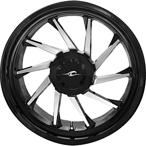 Wheel - Hurricane 3D - Rear Right - Black/Chrome - 18" - Trike 3D-HURR-187T-BC