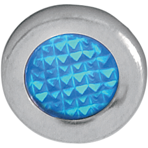 Snap-In Indicator Light - Blue - Stainless Steel Bezel 2212-0109
