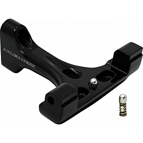 Forged Passenger Floorboard Mounts - All Black 410-032