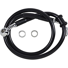 Brake Line - +2" - Black - '18-'22 Softail 1741-5795