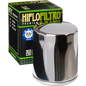 Hiflofiltro Oil Filter - Chrome HF171C