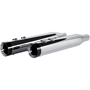Khrome Werks 4.5" Mufflers for Touring - Chrome with Turbine 202770