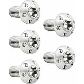 Bolt Kit - Holeshot/Brake Rotor/Rear - Hub Mount - Polished - 3/8"-16 x 1" - 5 Pack 300-909