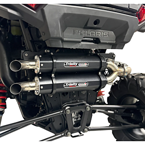 Dual Slip-On Mufflers - Black TR-4186S-BK