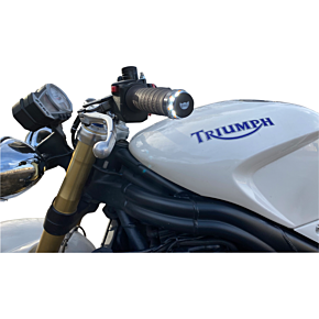 Handlebar End Dual LED Lights - Universal CD-BAR-END-AW-B
