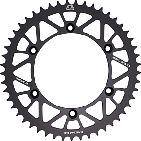 JT Sprockets Rear Sprocket - 520 - Black - 52 Tooth JTA822.52BLK