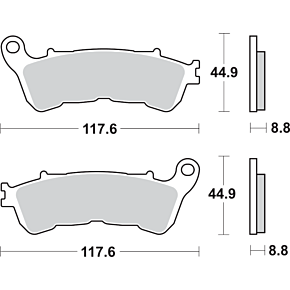 Sbs HS Brake Pads - Honda - 828HS 828HS