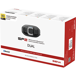 Sena SF2 Bluetooth Headset - 2-Way - Dual Speakers - Dual Pack SF2-03D-