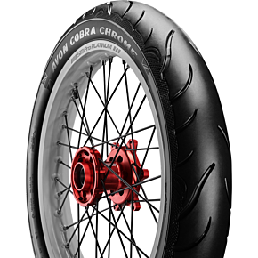 Tire - Cobra Chrome AV91 - Front - MH90-21 - Wide Whitewall - 56V 638168