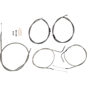 Cable Line Kit - 12" - 14" - '99 - '03 Roadstar - Stainless Steel BA-8021KT-12