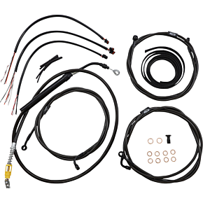 Cable Kit - 15" - 17" Ape Hanger Handlebars - Midnight LA-8056KT2-16M