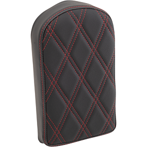 Sissy Bar Pad - Double Diamond - Red - 10" 0822-0442