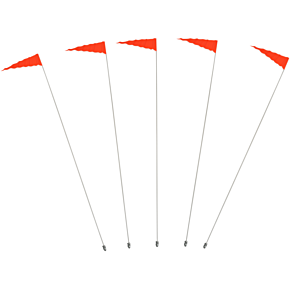 Flag and Pole - 6' White Pole - 5 Pack 9B