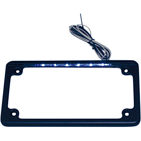 LED License Plate Frame - Black LPF-HRZ-B-LP