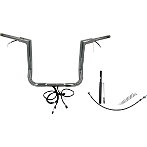 Handlebar Kit - Flat Top - 14" - Chrome 612014