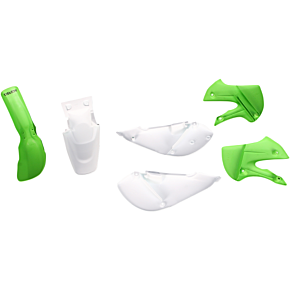 Acerbis Plastic Body Kit - OE' 12 White/Green - KX65/RM65/DRZ110/KLX110