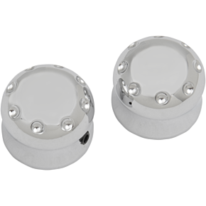  Axle Cap - Front - Dimpled - Chrome C0011-C