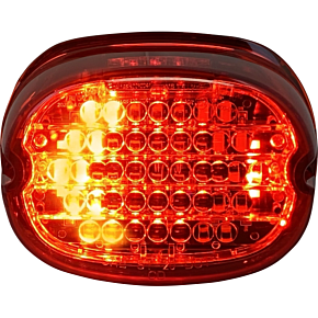 Custom Dynamics Taillight w/ Integrated Turn Signal - No Window - Red Lens CD-INT-TL-NW-R