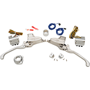 Performance Machine Pm Handlebar Control Set - Hydraulic - 9/16" Master Cylinder - Chrome 0062-4020-CH