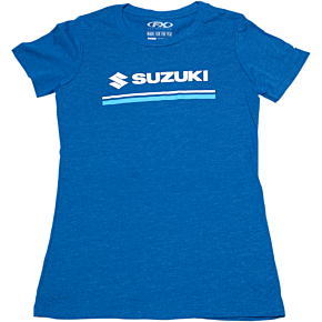 Women's Suzuki Stripes T-Shirt - Royal Blue - Small 22-87430