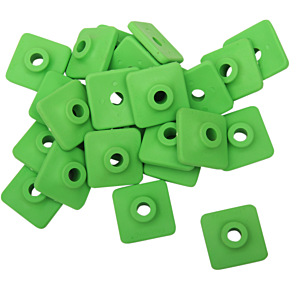 Extra Large Backer Plates - Green - Square - 96 Pack 702G-96