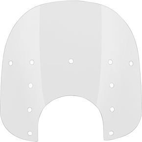 Fats Windshield - 15" - 9" Headlight Cutout - Clear - Plastic MEP3520