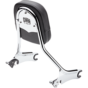 Cobra Backrest - Tall - Chrome - Chieftain 502-2005