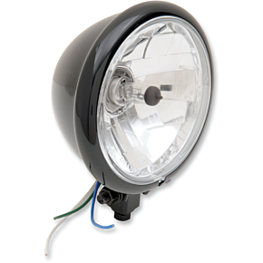 Bottom Mount Springer Headlight - 5-3/4" - Black 2001-0554