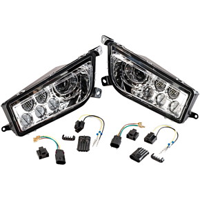 Moose Racing LED Headlight - RZR900/1000 - Clear - 2001-2227