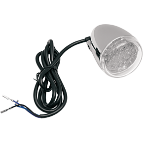 Turn Signal - Amber LED - Chrome/Clear 8500C-LED-A