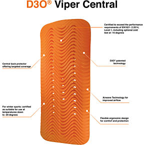 D3O® Viper Guard - Central Back - XL 2702-0248