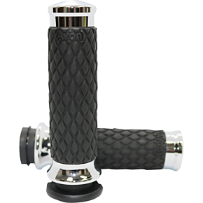 Diamond Contour Grips - Chrome DIA-60-CH