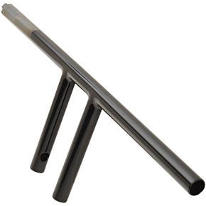Handlebar - T-Bar - Dimpled - 6" - Black 0601-4216