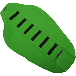 6-Ribbed Seat Cover - Black Ribs/Green Top/Green Sides 95915KGG