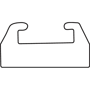 Garland Black Replacement Slide - Profile 26 - Graphite - Length 41.63" - Ski-Doo 26-4163-1-01-12