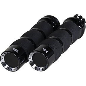 Khrome Werks Grips - Turbine - Air Cushion - Cable - Black 500230