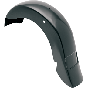 Klock Werks WFB™ Benchmark Stretched Rear Fender - Frenched - Black - Steel KW05010121E