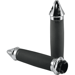 Grips - Custom - Spike End - Touring - Chrome MT-CC-85-CH-SPK